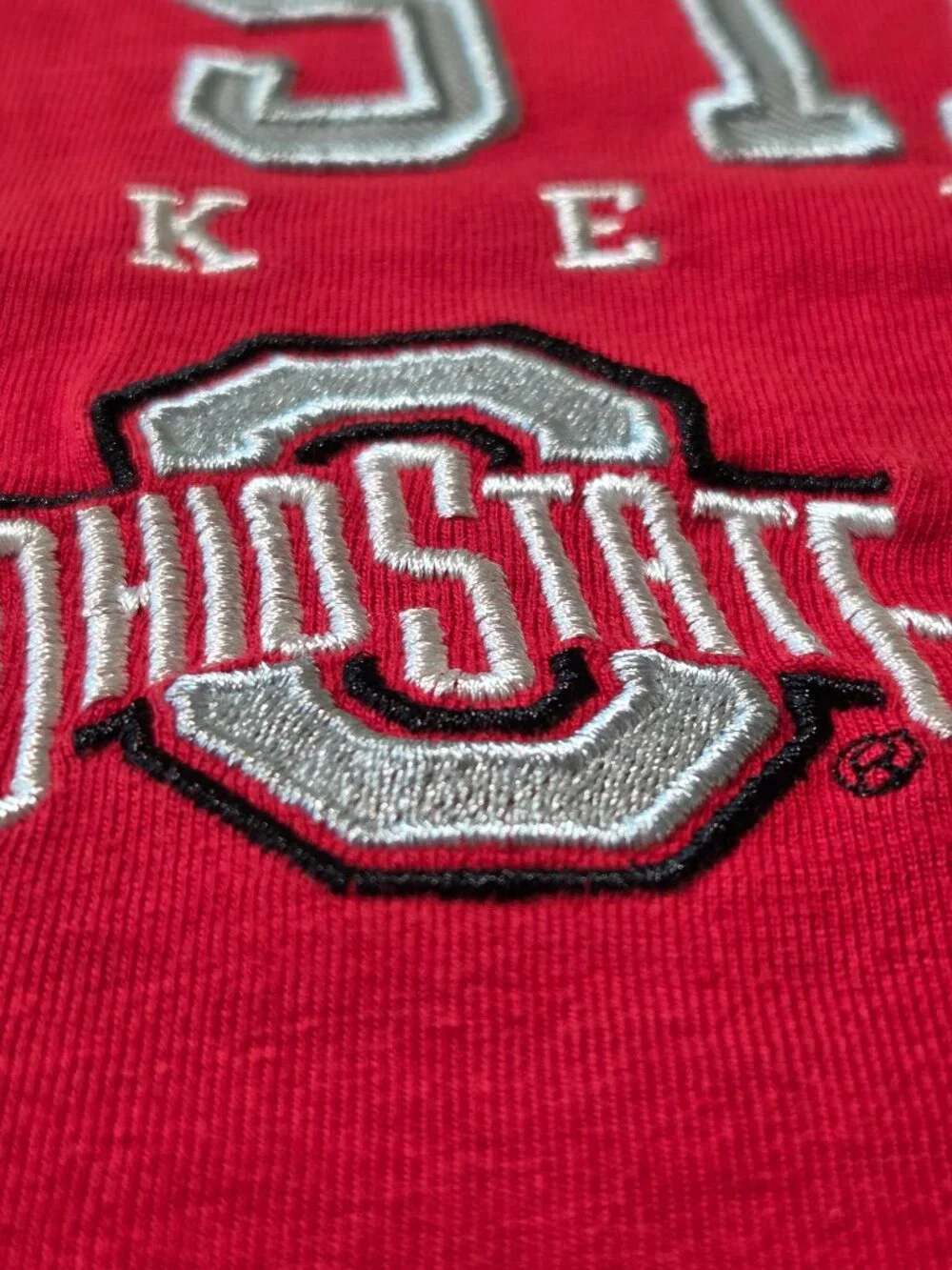 Champion Ohio State Buckeyes T-Shirt Men's XL Red Embroidered Logo NCAA College - Picture 7 of 7